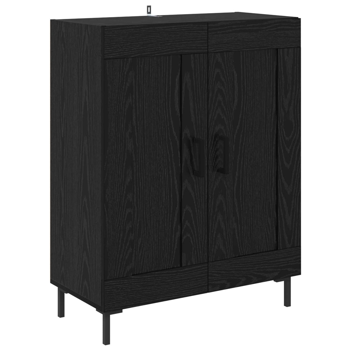 Highboard Sort eg 69,5 x 34 x 180 cm Konstrueret træ