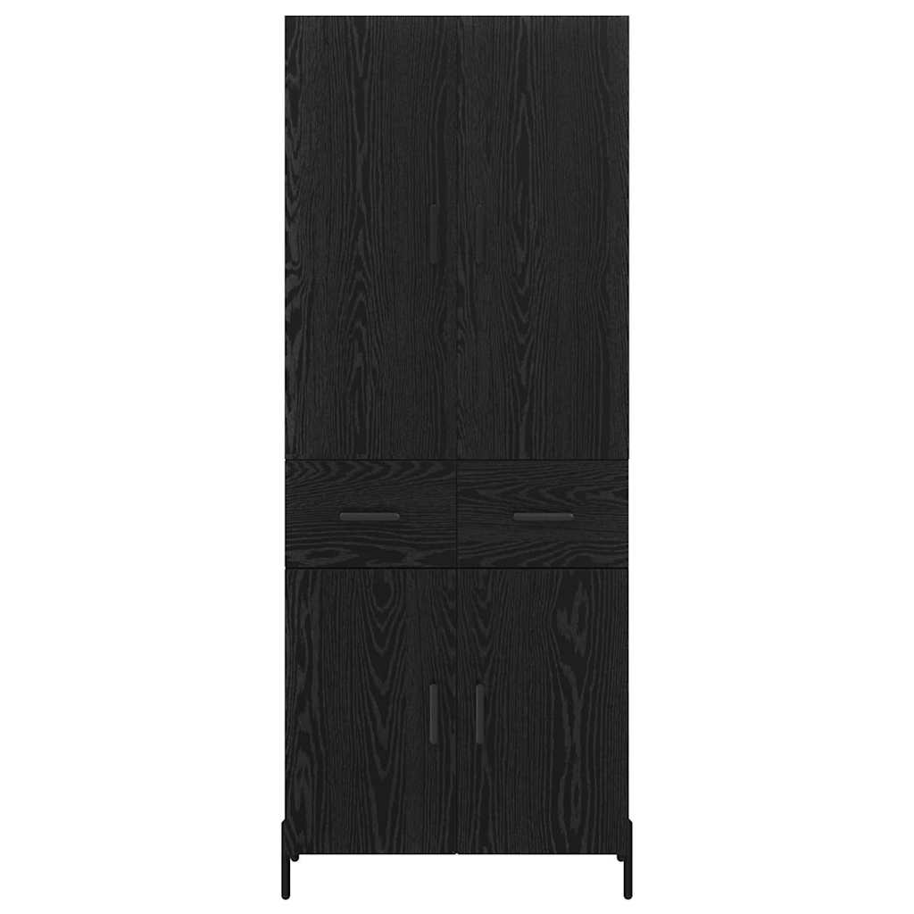 Highboard Sort eg 69,5 x 34 x 180 cm Konstrueret træ