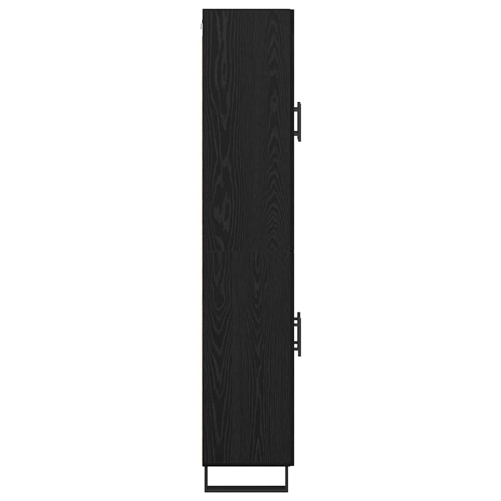 Highboard 2 stk. Sort eg 69,5 x 34 x 180 cm Konstrueret træ