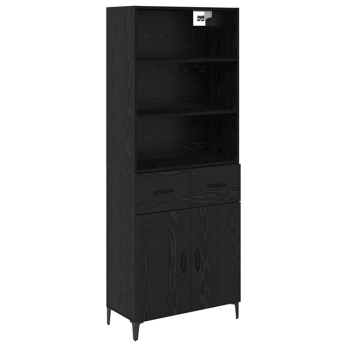 Highboard Sort eg 69,5 x 34 x 180 cm Konstrueret træ