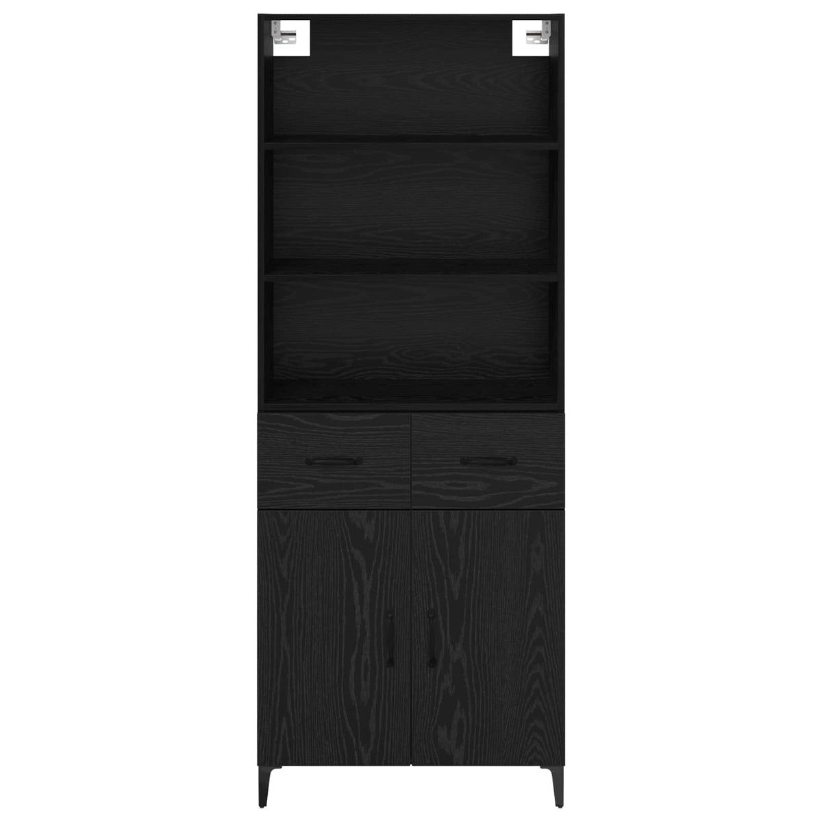 Highboard Sort eg 69,5 x 34 x 180 cm Konstrueret træ
