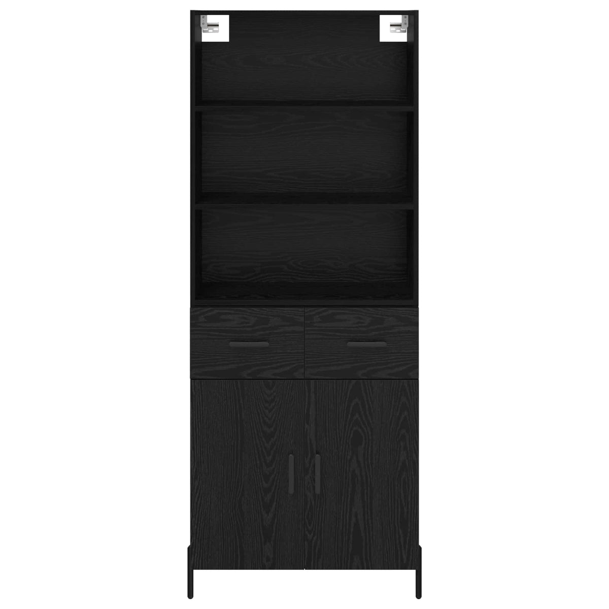 Highboard Sort eg 69,5 x 34 x 180 cm Konstrueret træ
