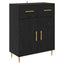 Highboard Sort eg 69,5 x 34 x 180 cm Konstrueret træ