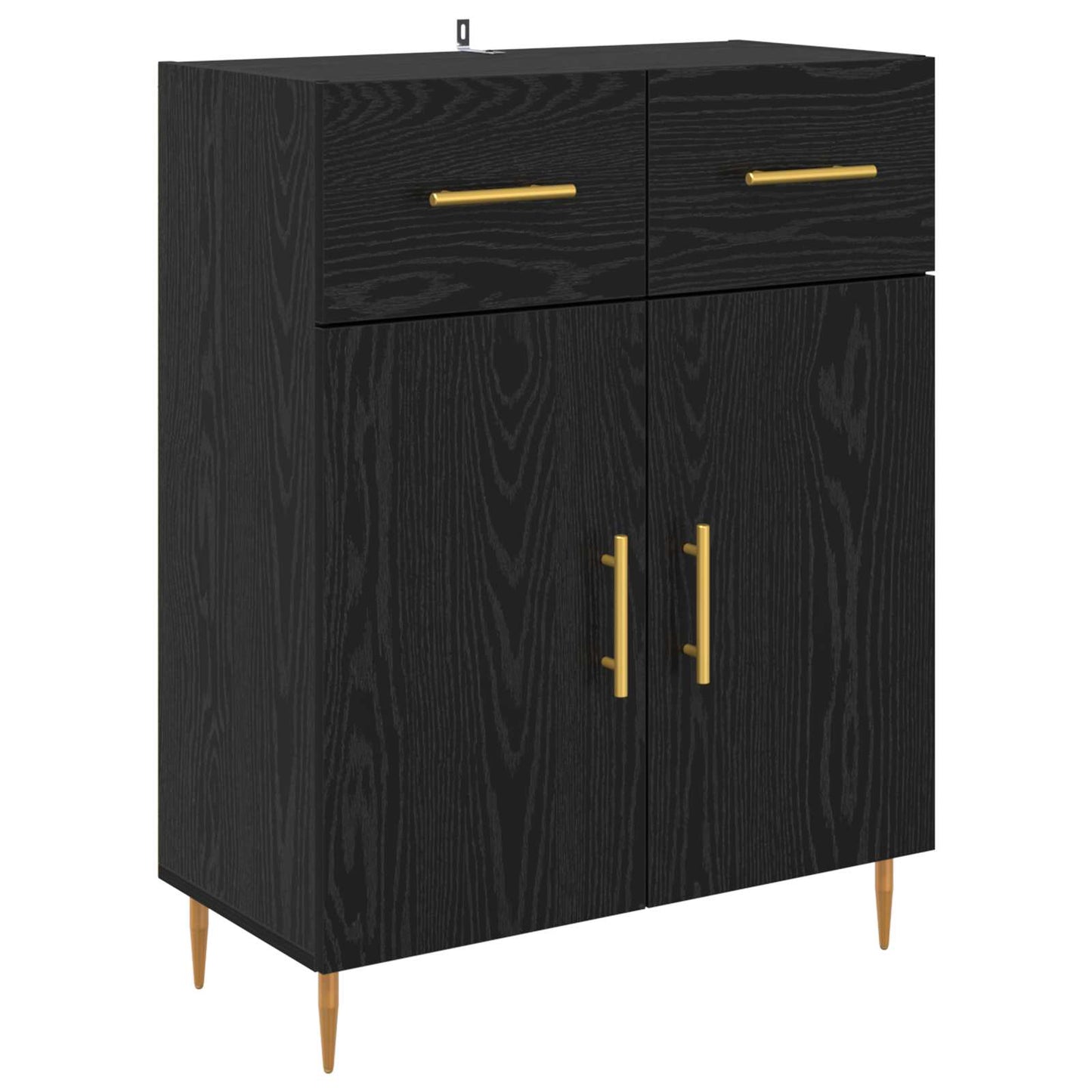 Highboard Sort eg 69,5 x 34 x 180 cm Konstrueret træ