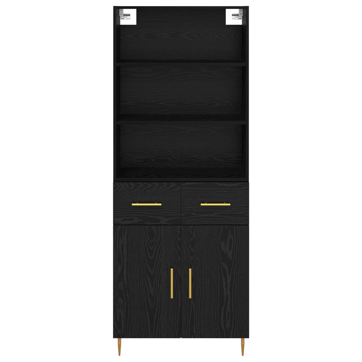 Highboard Sort eg 69,5 x 34 x 180 cm Konstrueret træ
