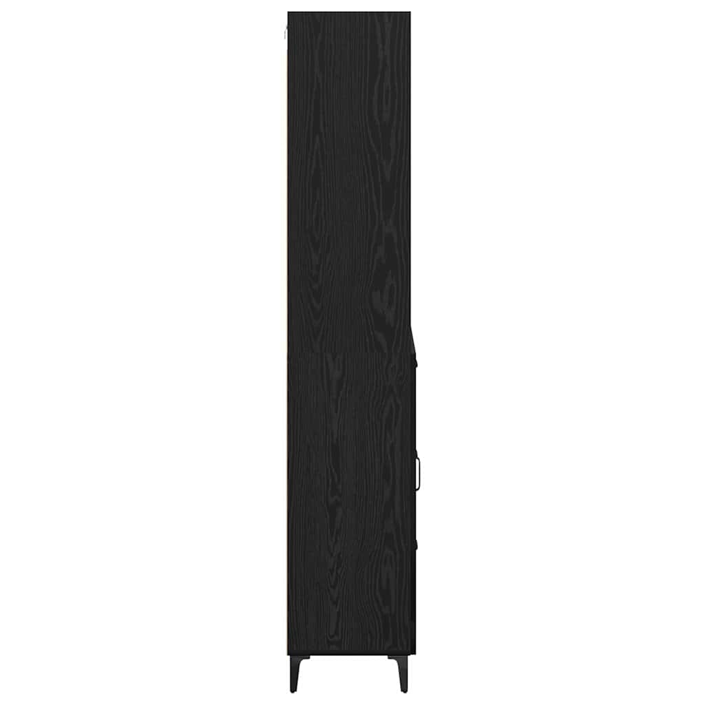 Highboard Sort eg 69,5 x 34 x 180 cm Konstrueret træ