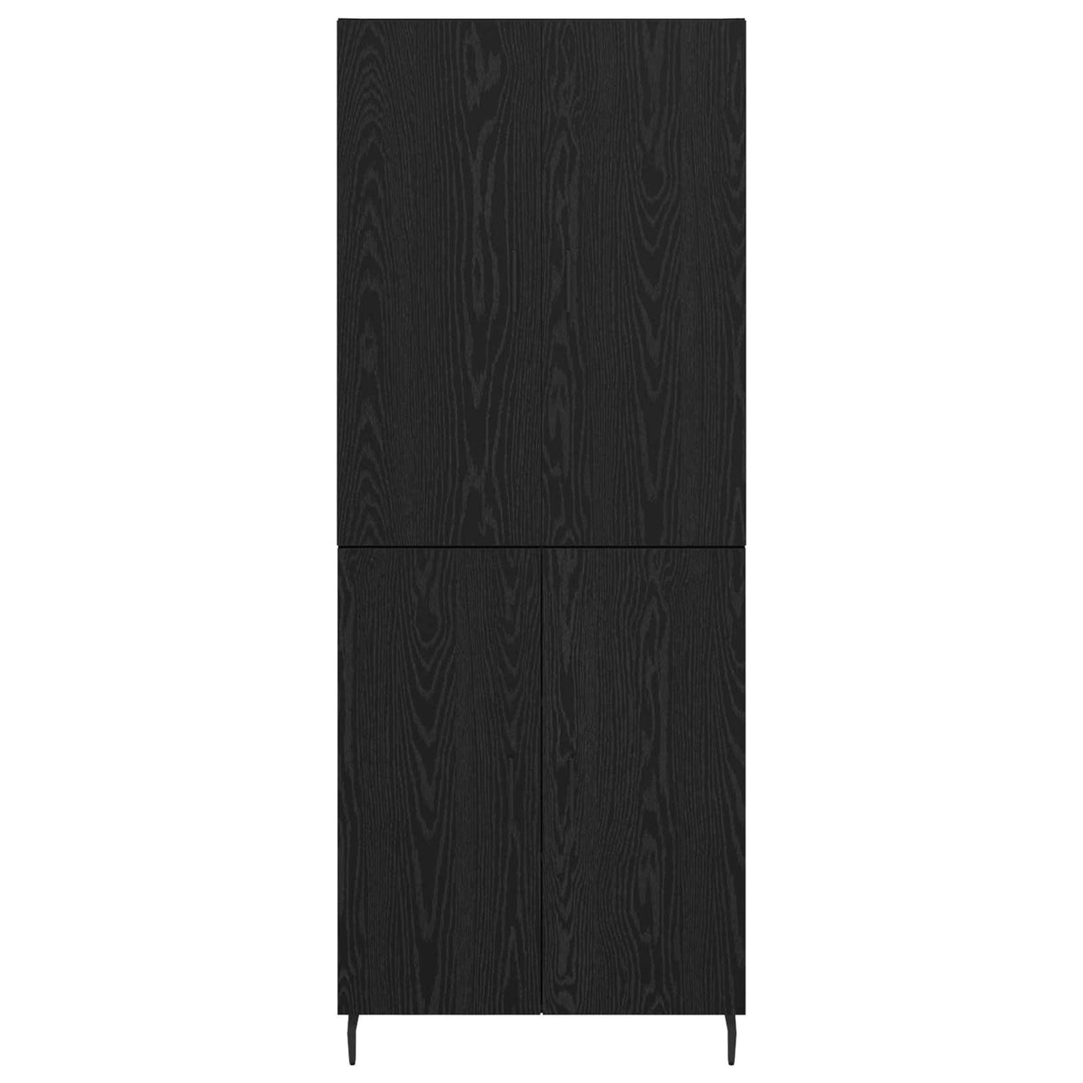 Highboard 2 stk. Sort eg 69,5 x 34 x 180 cm Konstrueret træ