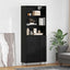 Highboard 2 stk. Sort eg 69,5 x 34 x 180 cm