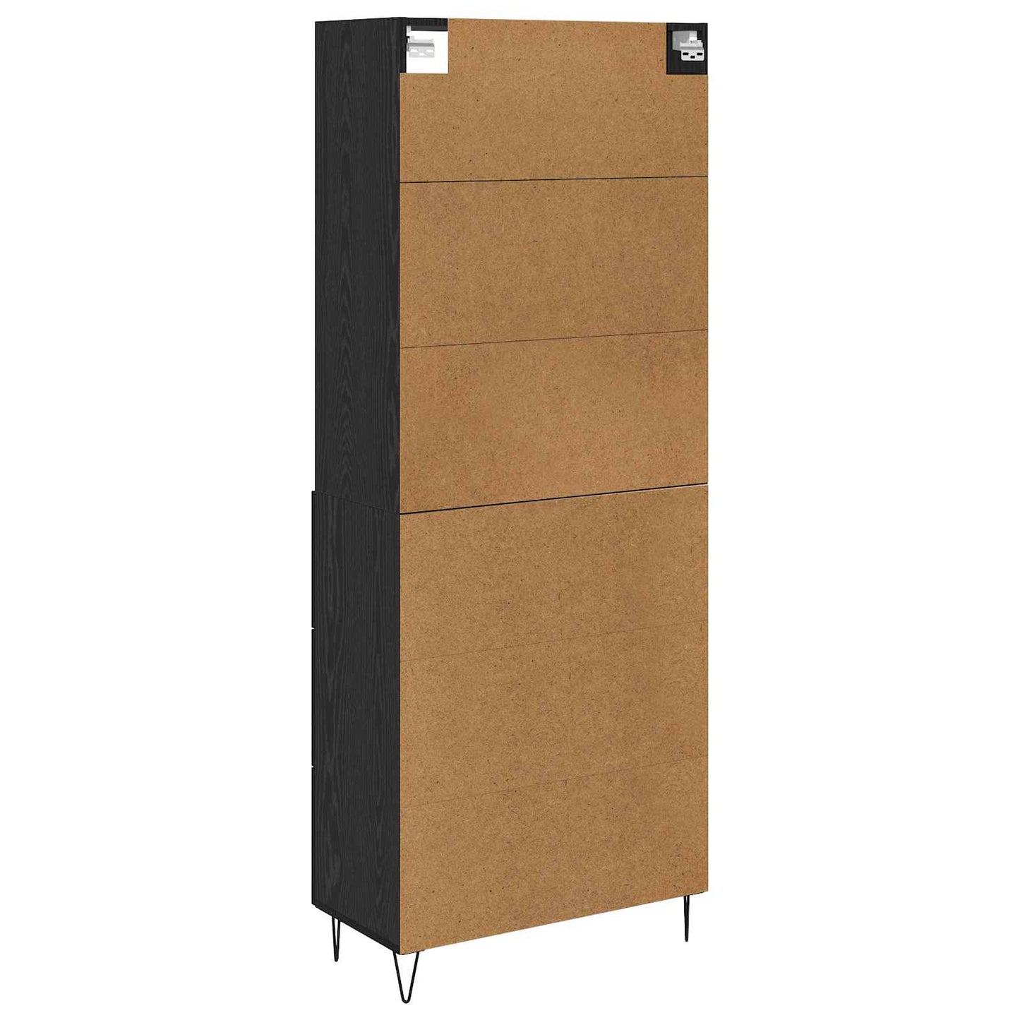 Highboard 2 stk. Sort eg 69,5 x 34 x 180 cm