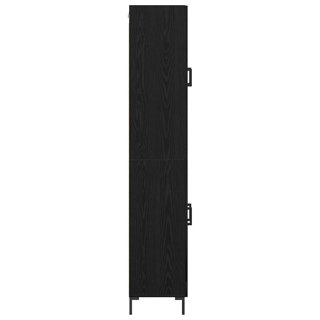 Highboard 2 stk. Sort eg 69,5 x 34 x 180 cm Konstrueret træ