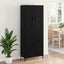 Highboard 2 stk. Sort eg 69,5 x 34 x 180 cm Konstrueret træ