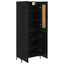 Highboard 2 stk. Sort eg 69,5 x 34 x 180 cm Konstrueret træ
