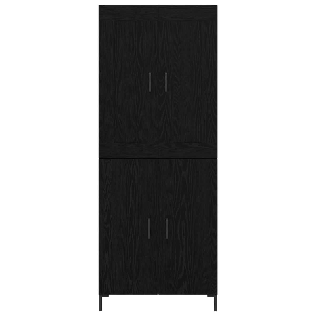 Highboard 2 stk. Sort eg 69,5 x 34 x 180 cm Konstrueret træ