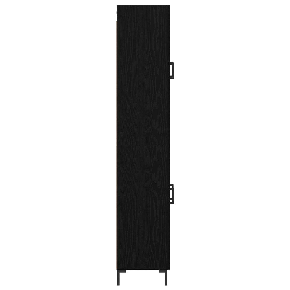 Highboard 2 stk. Sort eg 69,5 x 34 x 180 cm Konstrueret træ