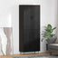 Highboard 2 stk. Sort eg 69,5 x 34 x 180 cm Konstrueret træ