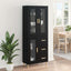Highboard Sort eg 69,5 x 34 x 180 cm Konstrueret træ