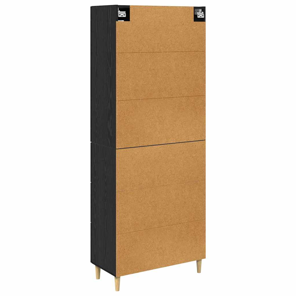 Highboard Sort eg 69,5 x 34 x 180 cm Konstrueret træ