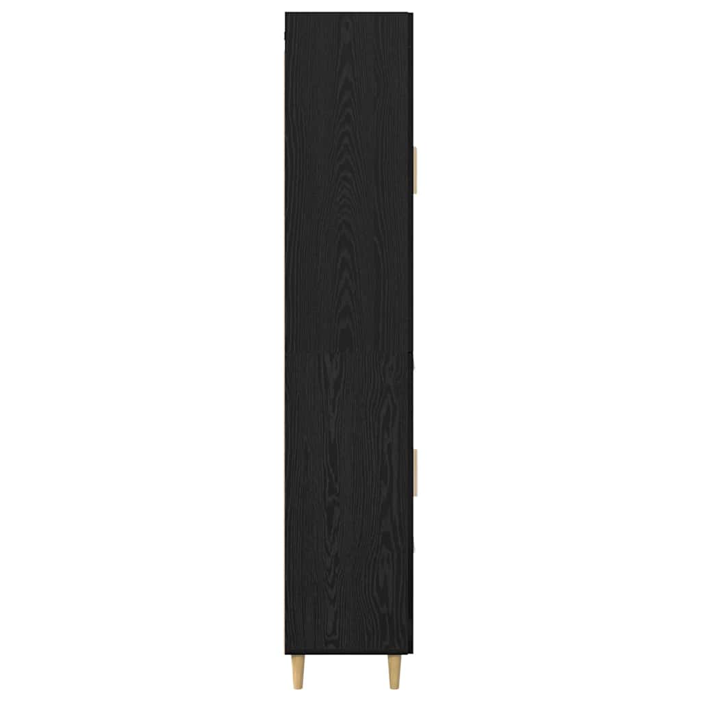 Highboard Sort eg 69,5 x 34 x 180 cm Konstrueret træ
