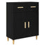 Highboard Sort eg 69,5 x 34 x 180 cm Konstrueret træ