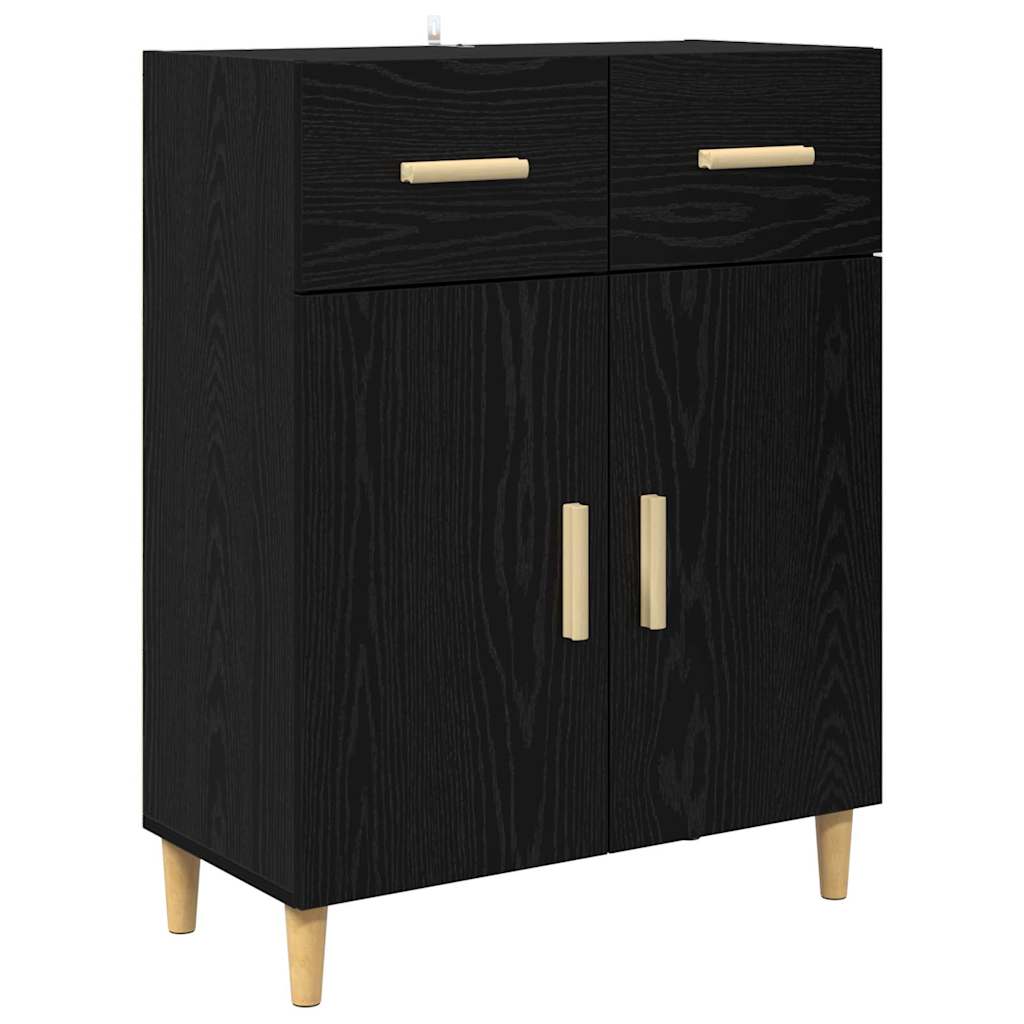 Highboard Sort eg 69,5 x 34 x 180 cm Konstrueret træ