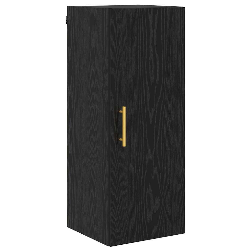 Highboard 2 stk. Sort eg 34,5 x 34 x 180 cm Konstrueret træ