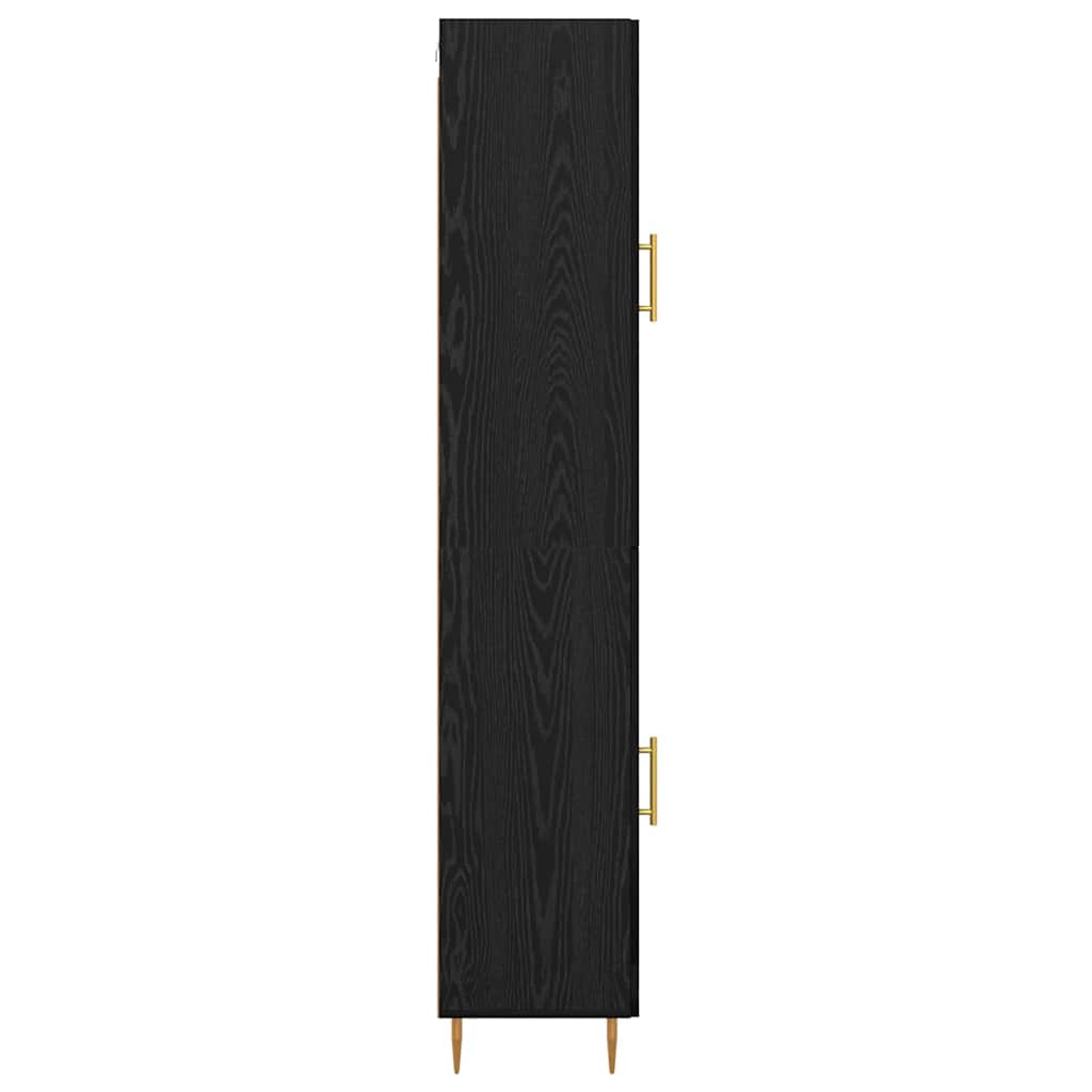 Highboard 2 stk. Sort eg 34,5 x 34 x 180 cm Konstrueret træ