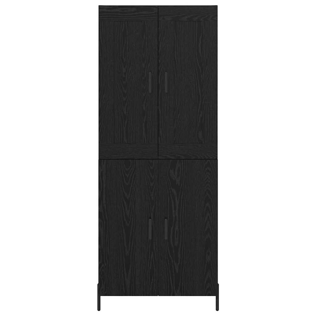 Highboard 2 stk. Sort eg 69,5 x 34 x 180 cm Konstrueret træ