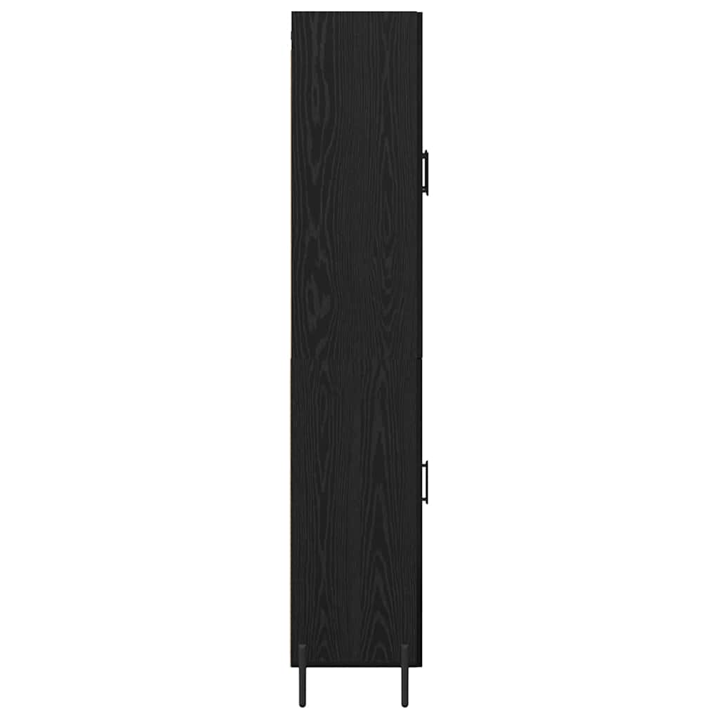 Highboard 2 stk. Sort eg 69,5 x 34 x 180 cm Konstrueret træ