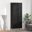 Highboard 2 stk. Sort eg 69,5 x 34 x 180 cm Konstrueret træ
