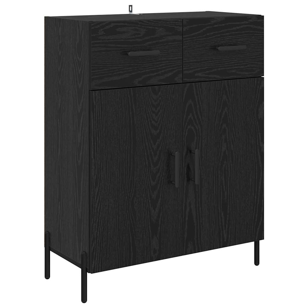 Highboard 2 stk. Sort eg 69,5 x 34 x 180 cm Konstrueret træ