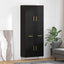 Highboard Sort eg 69,5 x 34 x 180 cm Konstrueret træ