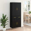 Highboard Sort eg 69,5 x 34 x 180 cm Konstrueret træ