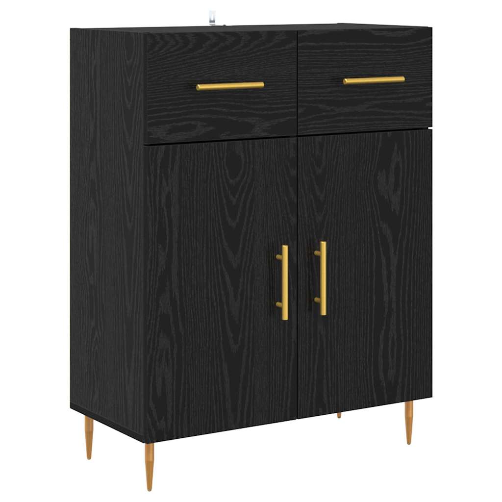 Highboard Sort eg 69,5 x 34 x 180 cm Konstrueret træ