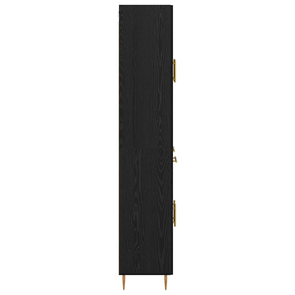 Highboard Sort eg 69,5 x 34 x 180 cm Konstrueret træ