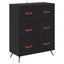 Highboard Sort eg 69,5 x 34 x 180 cm Konstrueret træ