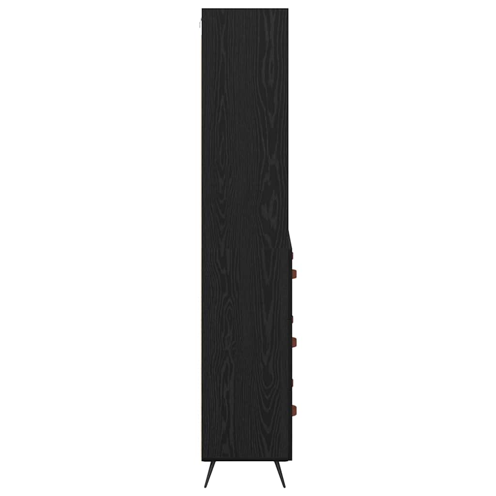 Highboard Sort eg 69,5 x 34 x 180 cm Konstrueret træ