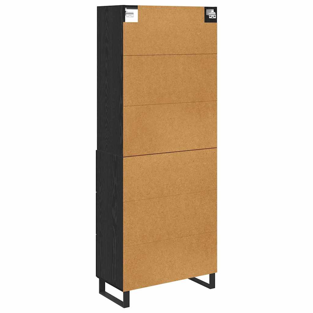 Highboard 2 stk. Sort eg 69,5 x 34 x 180 cm