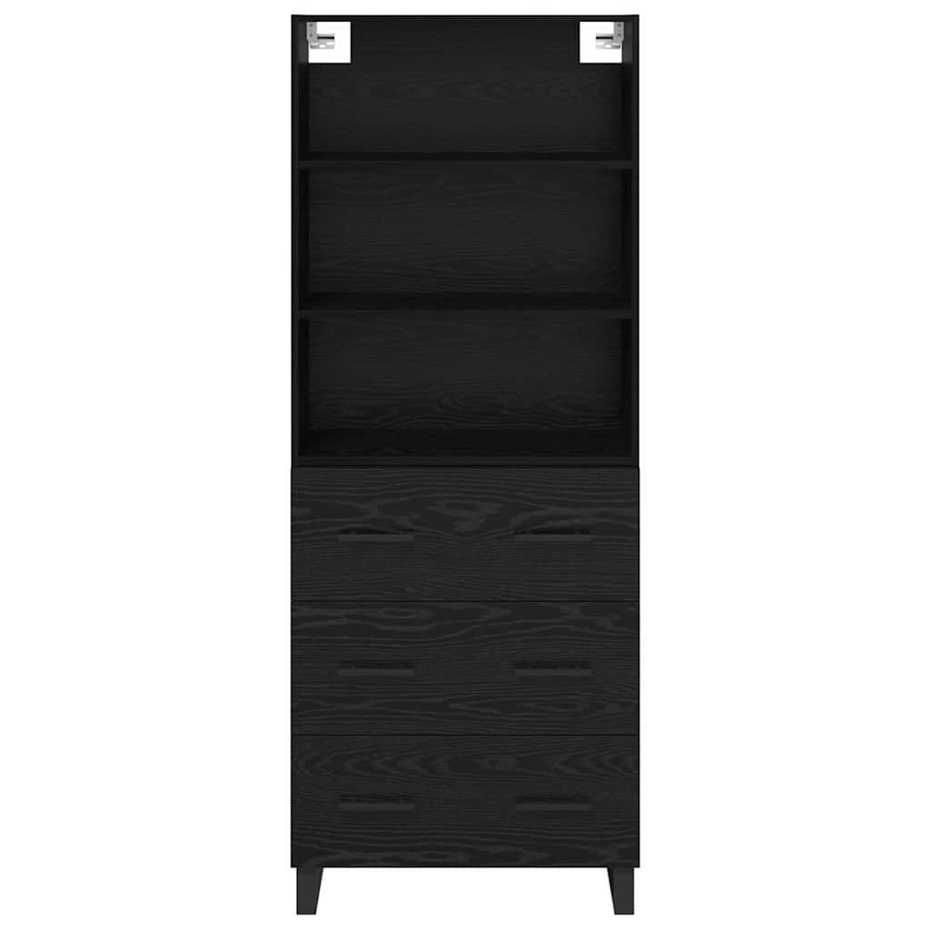 Highboard 2 stk. Sort eg 69,5 x 34 x 180 cm