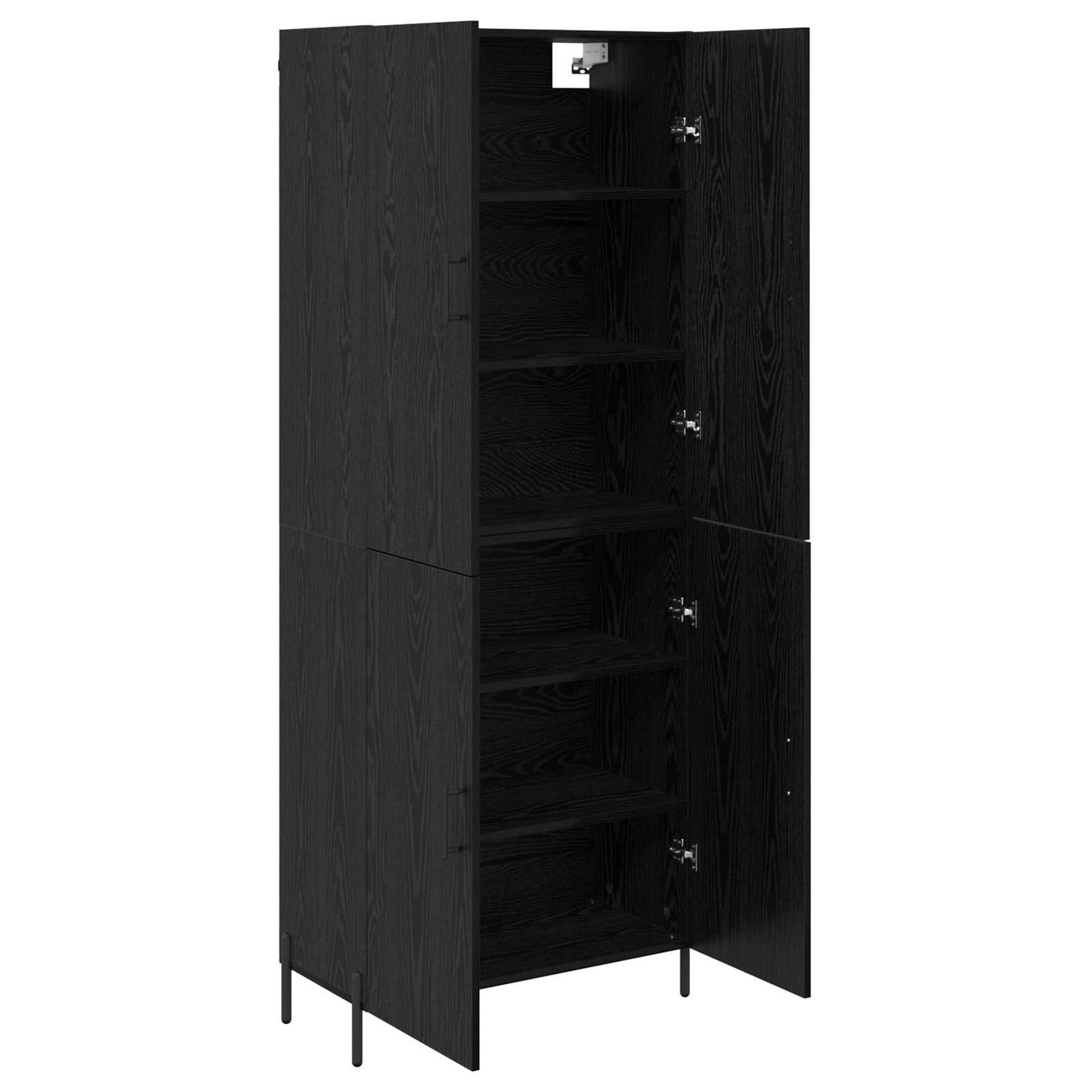 Highboard Sort eg 69,5 x 34 x 180 cm Konstrueret træ
