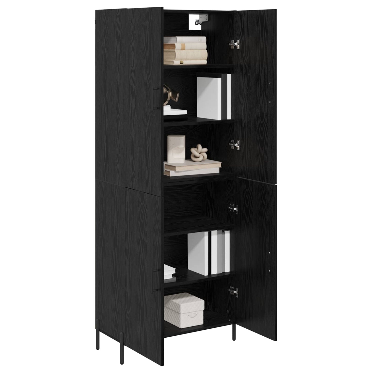 Highboard Sort eg 69,5 x 34 x 180 cm Konstrueret træ