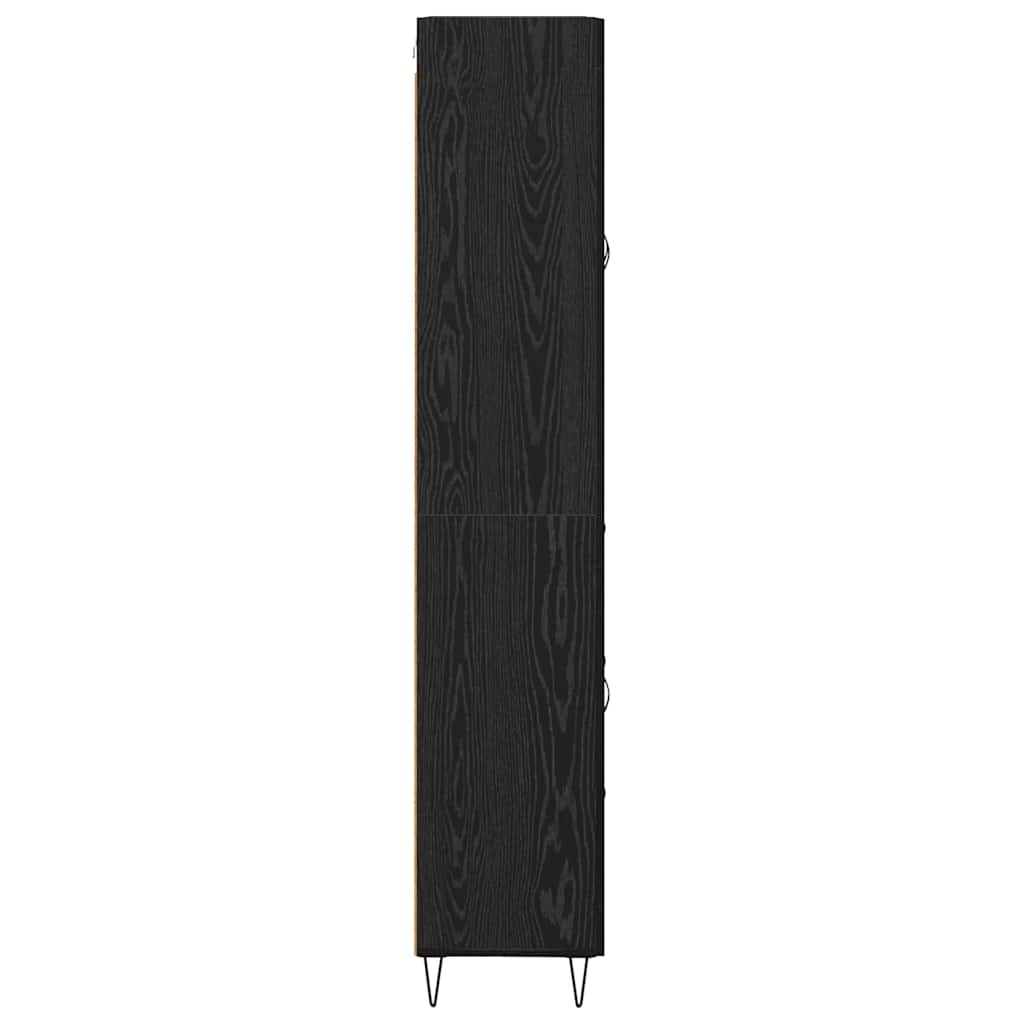 Highboard Sort eg 69,5 x 34 x 180 cm Konstrueret træ