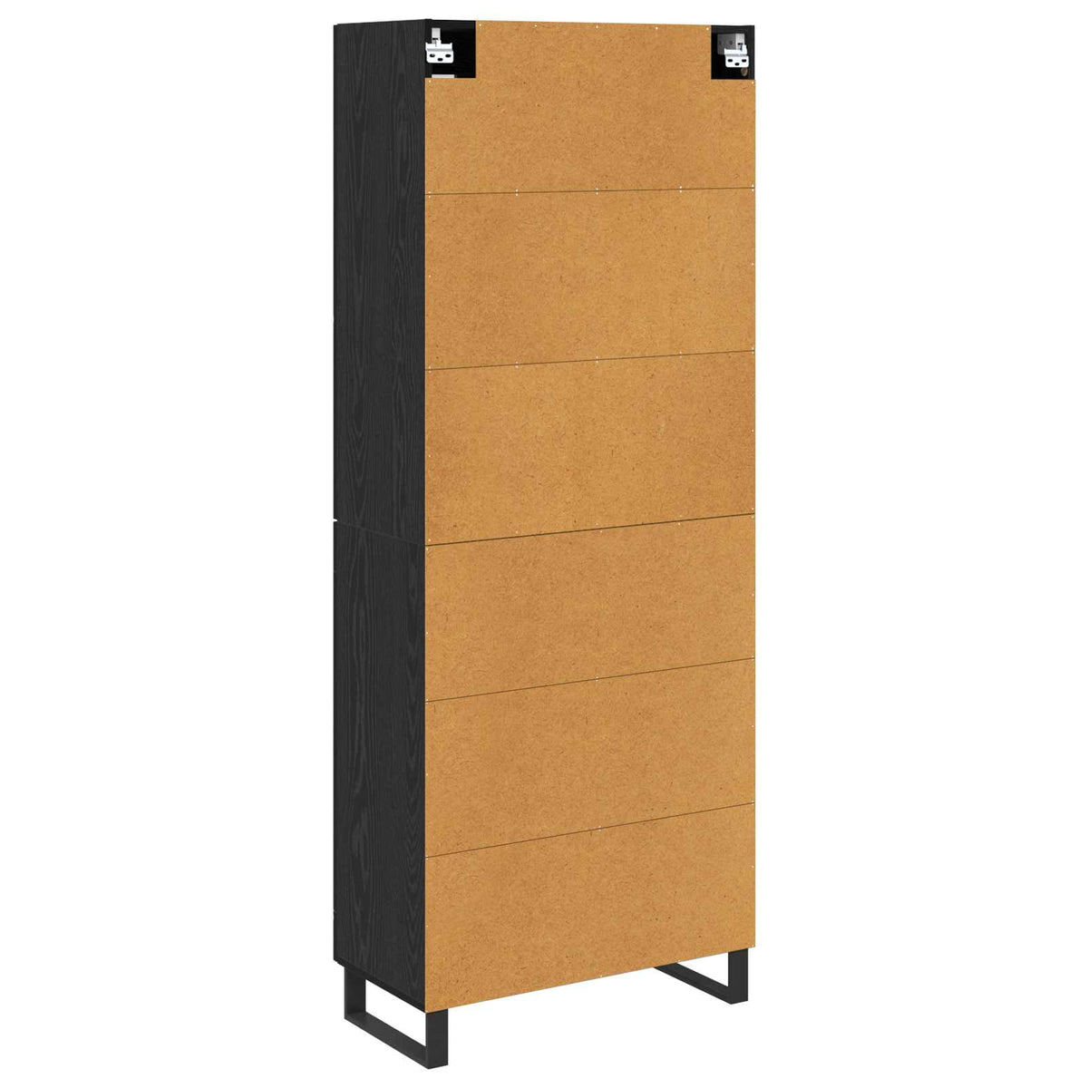 Highboard 2 stk. Sort eg 69,5 x 34 x 180 cm Konstrueret træ