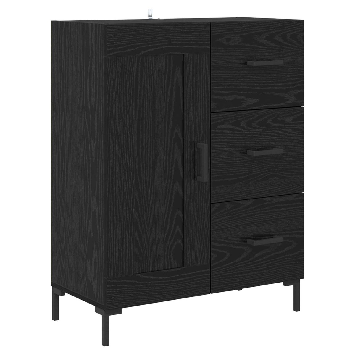 Highboard Sort eg 69,5 x 34 x 180 cm Konstrueret træ