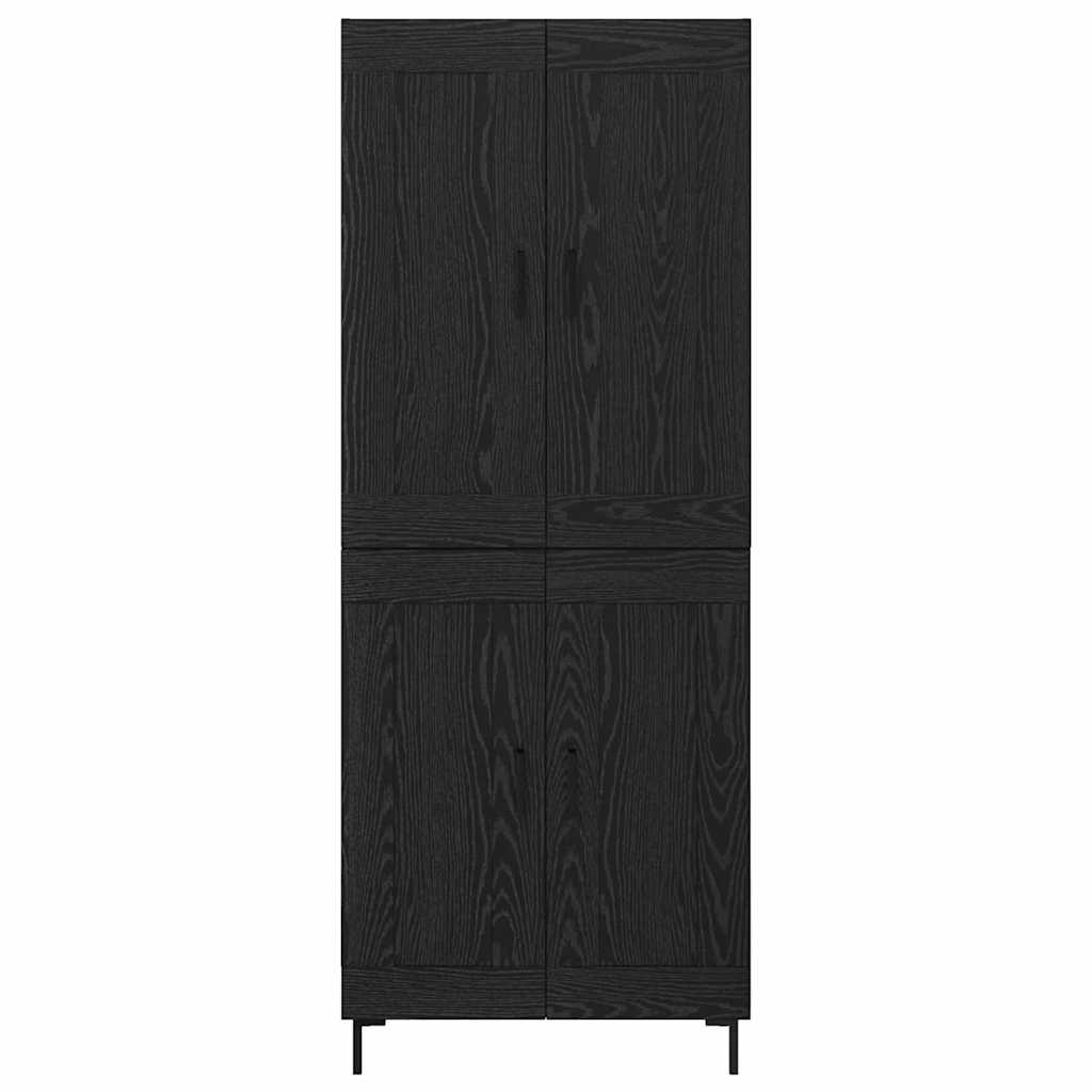 Highboard 2 stk. Sort eg 69,5 x 34 x 180 cm Konstrueret træ