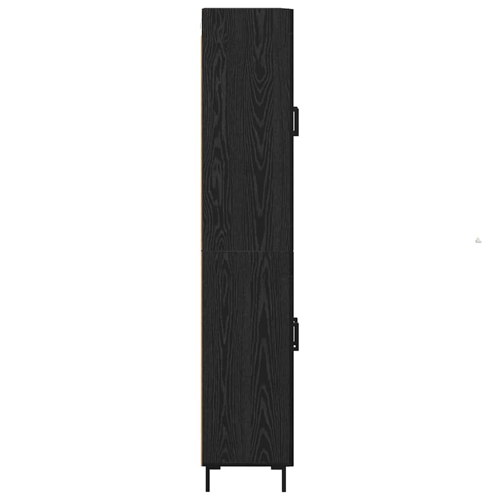 Highboard 2 stk. Sort eg 69,5 x 34 x 180 cm Konstrueret træ