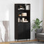 Highboard 2 stk. Sort eg 69,5 x 34 x 180 cm Konstrueret træ