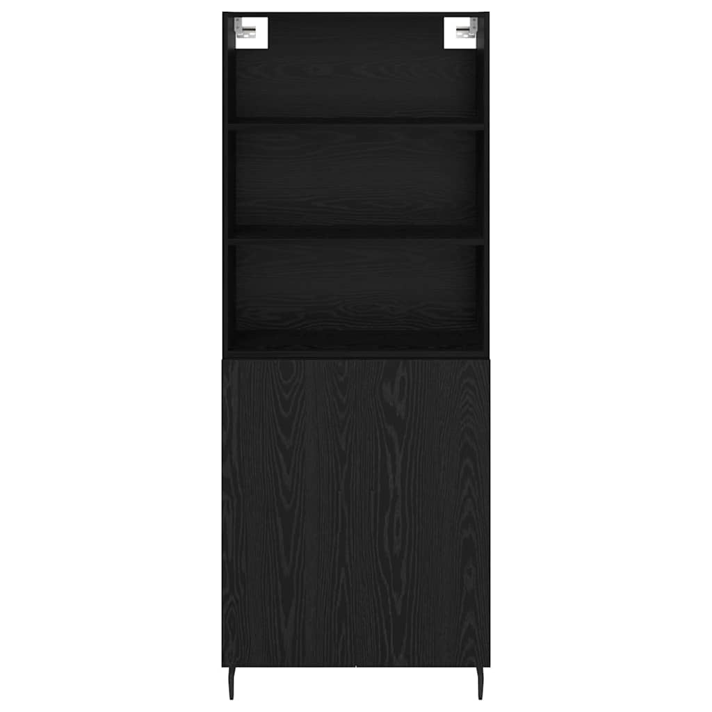 Highboard 2 stk. Sort eg 69,5 x 34 x 180 cm Konstrueret træ