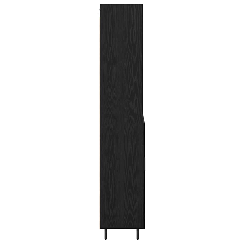 Highboard 2 stk. Sort eg 69,5 x 34 x 180 cm Konstrueret træ