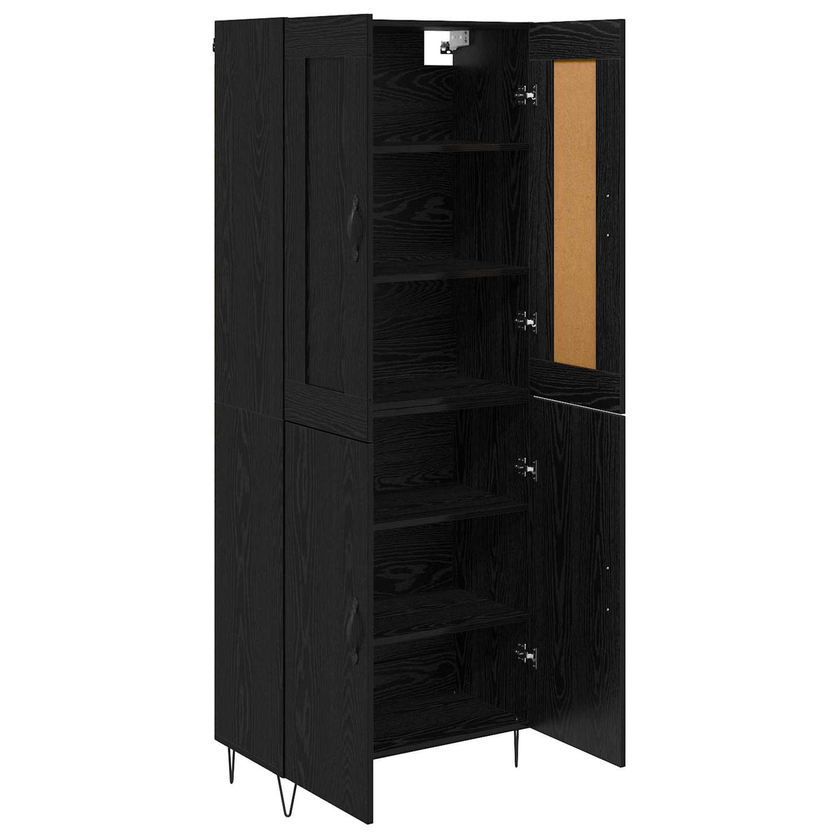 Highboard Sort eg 69,5 x 34 x 180 cm Konstrueret træ