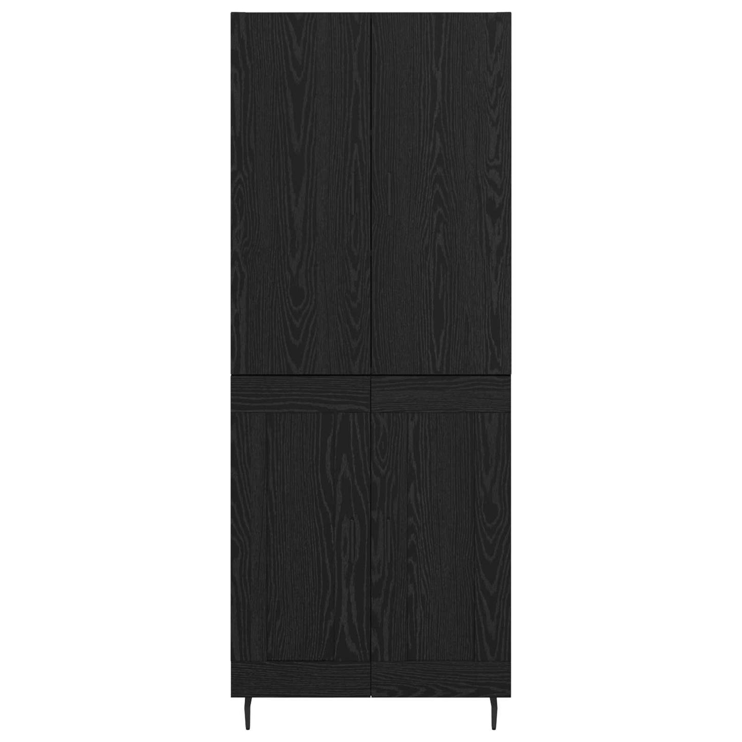 Highboard 2 stk. Sort eg 69,5 x 34 x 180 cm Konstrueret træ